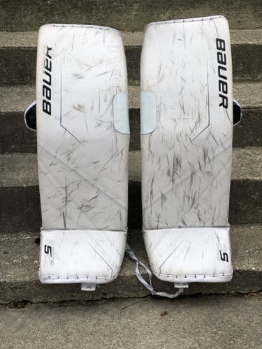 Bauer Supreme 2S Pro Goalie Pads - Size Large - White