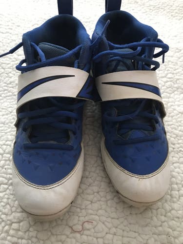 Blue Kid's Molded Cleats High Top Trout