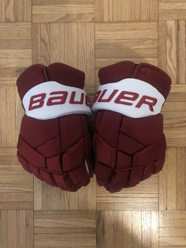 New Bauer 13" Pro Stock Supreme 2S Pro Gloves UMass Amherst