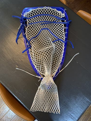 Goalie Head Used Unknown Warrior Strung Wall Royal Blue