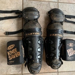 Youth Baseball Easton Catcher Leg Guards (age 9-12) and Knee Savers attached