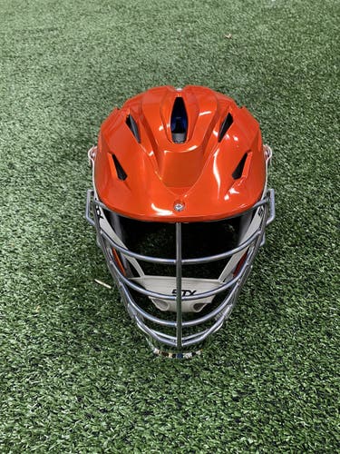 Orange Chrome New STX Rival Helmet