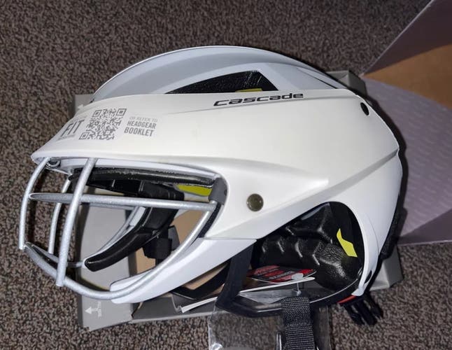 New White Cascade LX Headgear girls ladies helmet lax lacrosse