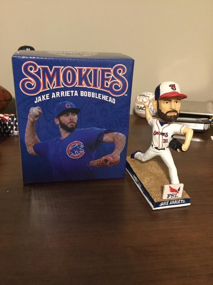 Darwin Barney Gold Glove Bobblehead Tennessee Smokies SGA