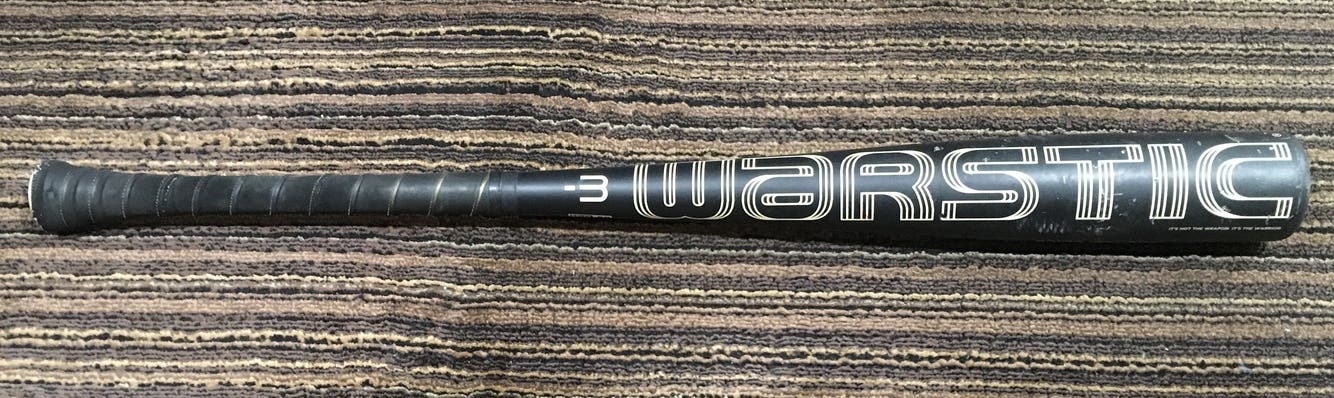 Bat Used BBCOR Certified 2021 Warstic Alloy Bonesaber (-3) 27 oz 30"