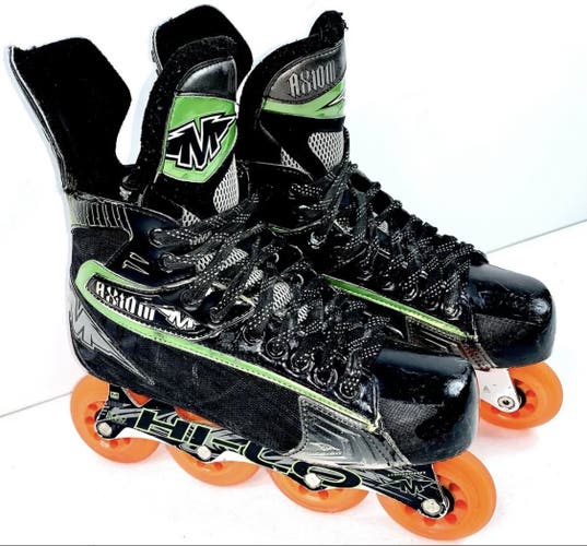 Mission AXIOM T6 Inline Roller Hockey Skates Size 8D (9.5 Men US Shoe) Labeda