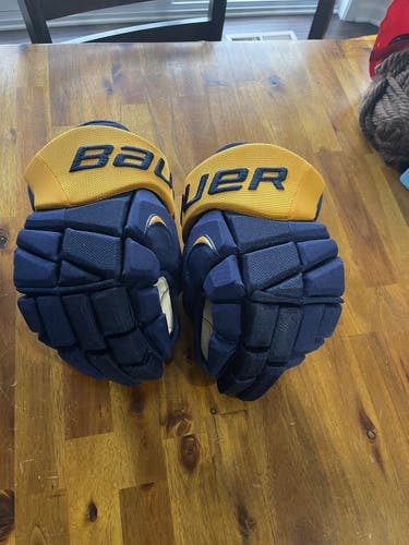 Blue NWT Senior Bauer APX Pro Gloves 14" Pro Stock
