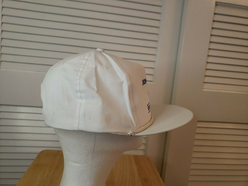 Vintage Johnson International Trucks White Snapback Hat