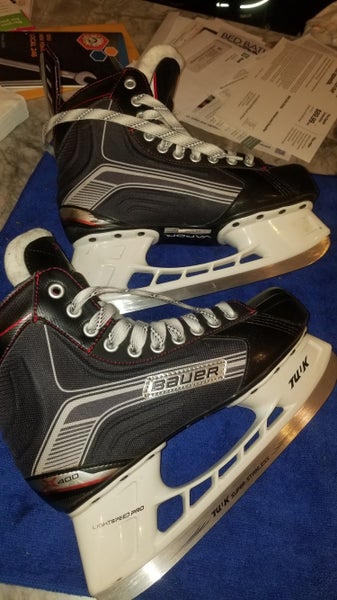Hockey Skates Junior Used Bauer Vapor X400 Regular Width Pro Stock Size 7
