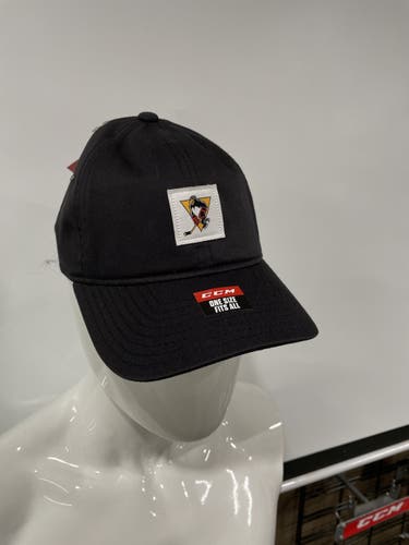 Black Adult One Size Fits All CCM Hat