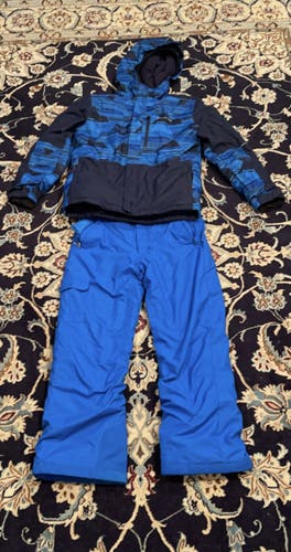 Blue Columbia Ski Pants And Jacket (Youth Large)