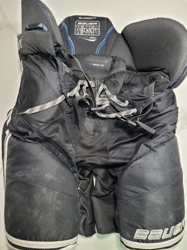 Black Hockey Pants Senior Used Medium Bauer Nexus