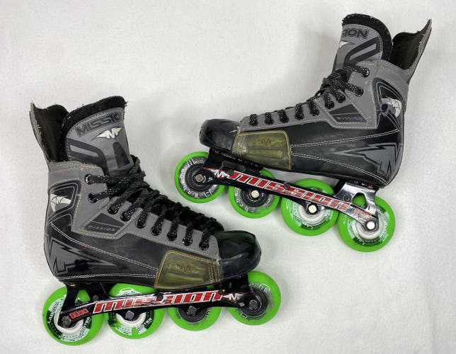 Mission MDX Inline Street Roller Hockey Skates Size 8D (US Men Shoe 8/ 9.5 Women