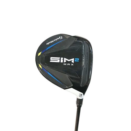 Used Taylormade Sim 2 Max 3 Wood Graphite Regular Golf Fairway Woods