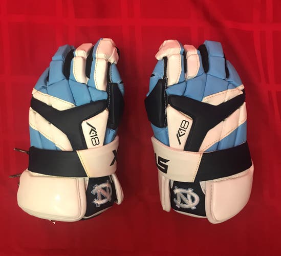 UNC Blue Lacrosse Gloves New STX K18 13"