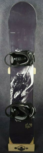 SALOMON RUDE SNOWBOARD SIZE 154 CM WITH DRAKE LARGE BINDINGS