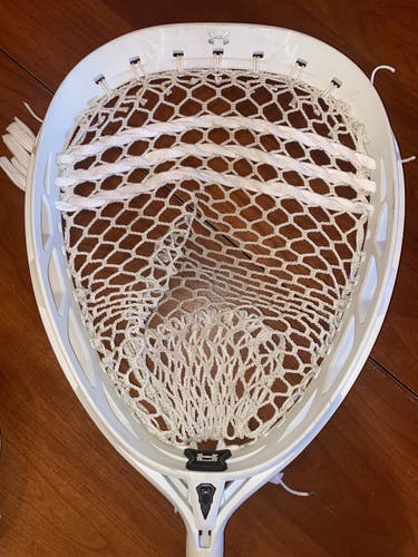 Used White Strung Command G Goalie Head: Boston College Lacrosse