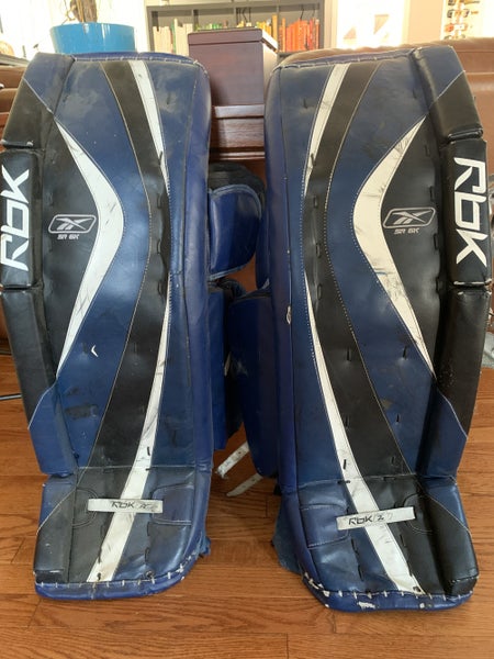 Blue Goalie Leg Pads Senior Used 36" Reebok 6K