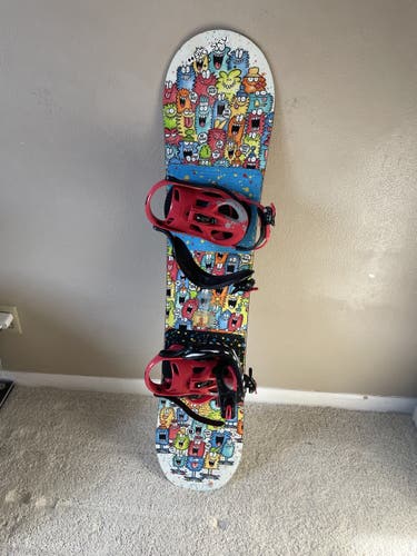 Kid's  Burton 120cm With Bindings Medium Flex Snowboard