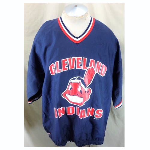 Vintage 1995 Cleveland Indians Windbreaker (Large) Chief Wahoo Nylon Jacket