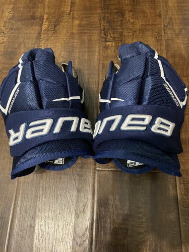 Navy Blue Intermediate Bauer Supreme 3S Pro Gloves 12"