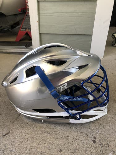 Silver Adult Player's Cascade R Helmet