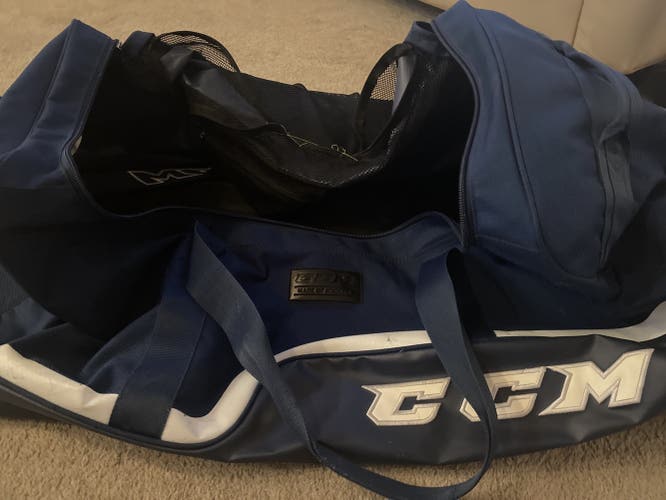 Used Navy Blue Senior CCM Bag