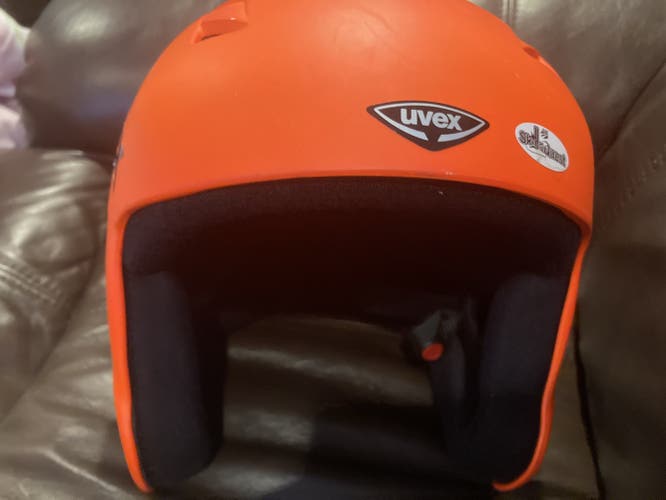 Orange Used Small UVEX Race + Helmet