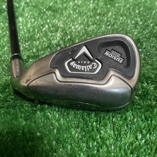 Callaway Fusion Wide Sole Men’s Single PW Iron Regular Flex Graphite Shaft