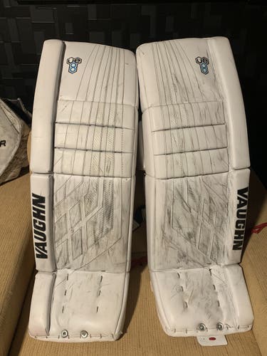 White Vaughn Velocity VE8 Goalie Leg Pads