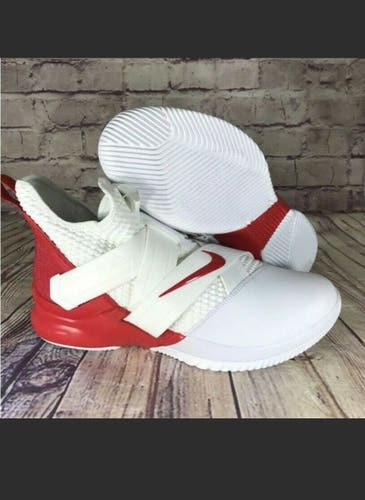 New Nike Lebron Soldier XII 12 TB Promo Basketball White/Red Size 17
