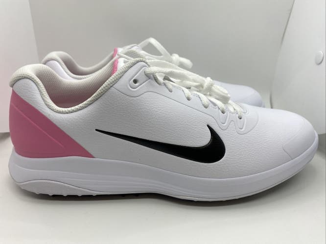 New Rare Nike Infinity G Men's Pro Fitsole White Pink Golf - Size 9