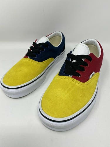 New Vans (Suede) Red, Blue & Yellow Lace Up Mens - Size 8.5