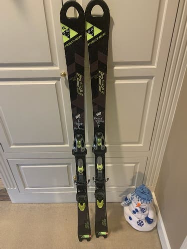 Skis Used Fischer Racing RC4 World Cup SL With Bindings