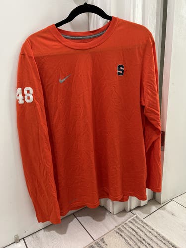 (New) Syracuse University Team Issued Long Sleeve - Large (#48)