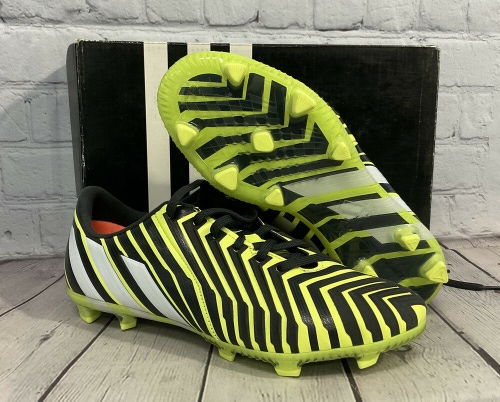 NEW Adidas Predator Instinct FG J Lowcut Soccer Cleats Adult Size 5 Neon Yellow