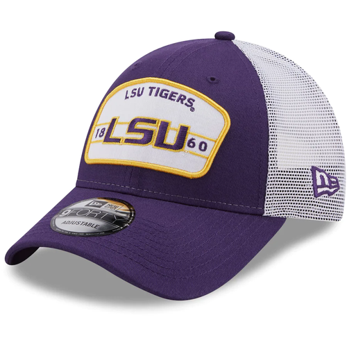 LSU Tigers New Era Loyalty Trucker 9FORTY Snapback Hat - Purple Gold
