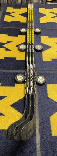 3-Used Bauer Ultrasonic LH P28M hockey sticks