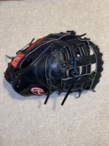Black High School/College First Base 12.25" Heart of the Hide Baseball Glove