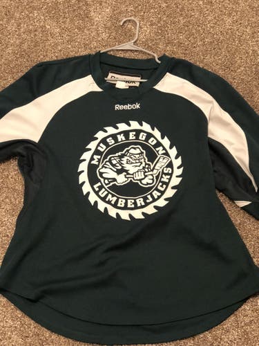 Muskegon Lumberjacks Green Practice Jersey