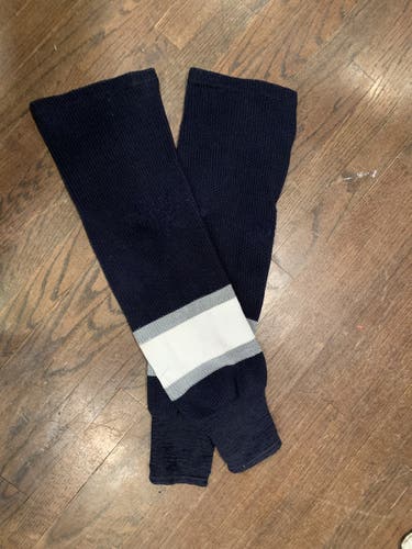 Blue Socks Used Senior Large