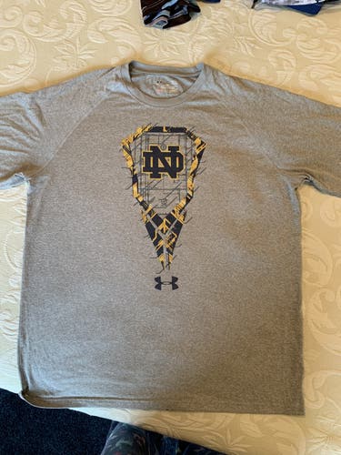 Notre Dame Under Armour Shirt Men's Adult Used Large Under Armour