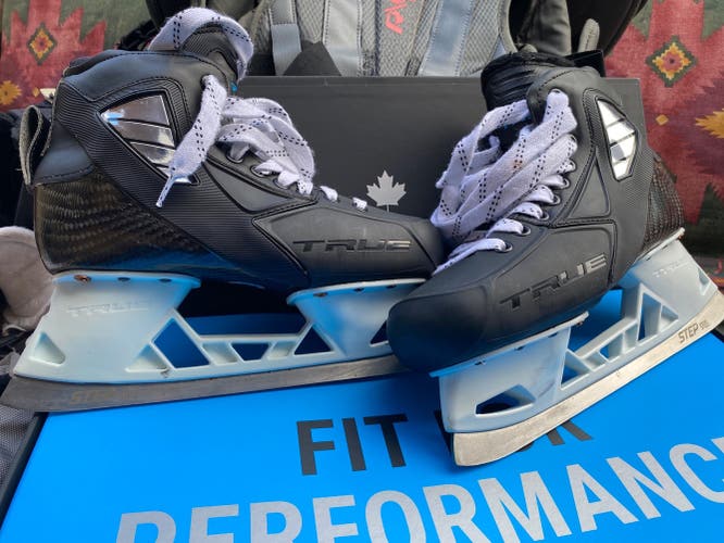 Used True Regular Width Size 7 Custom Pro Hockey Goalie Skates