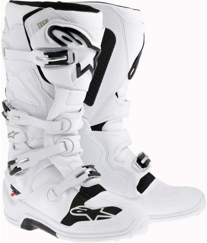 Alpinestars Unisex-Adult Tech 7 Boots, White (Size 13)