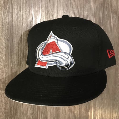 New Era Colorado Avalanche 59Fifty NHL Hockey Fitted Hat Cap - Black 7 1/4