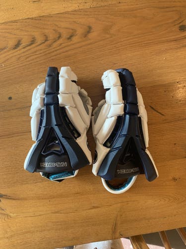 White New Player's Maverik 13" Rome Lacrosse Gloves