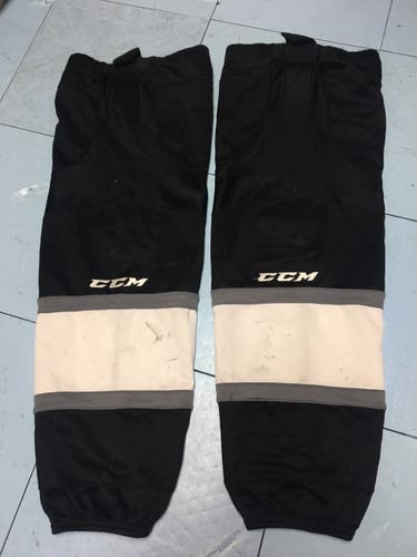 CCM Socks Black And White Senior