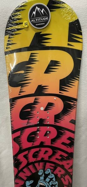 14 SANTA CRUZ SCREAMING HAND TRUE TWIN CAMBER SNOWBOARD
