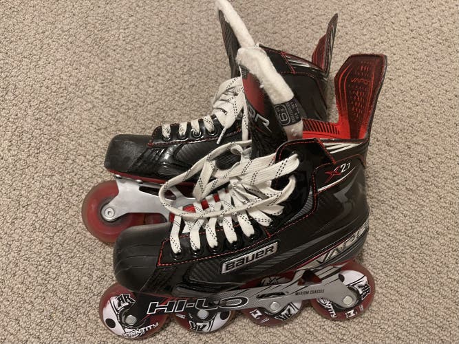Used Inline skates, Bauer Vapor X2.7R senior size 6.5, regular width in great condition