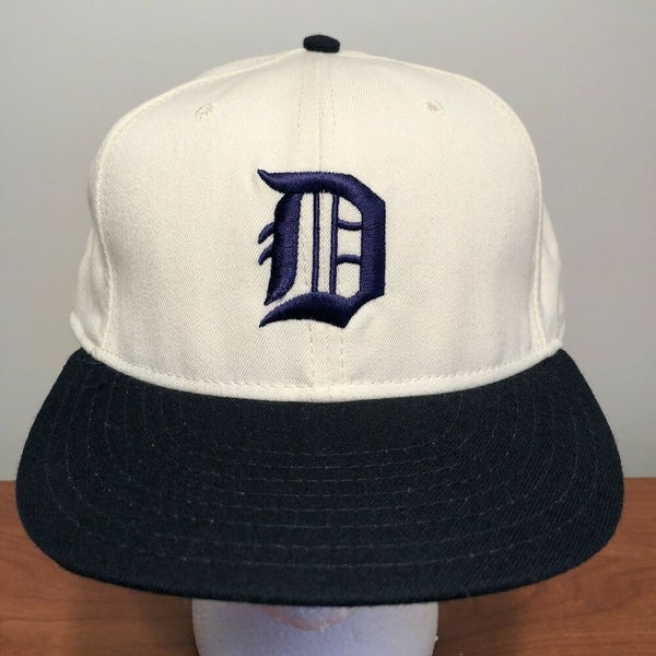 Detroit Tigers Hat Baseball Cap Fitted 7 1/2 Annco MLB Vintage 90s White  Blue D